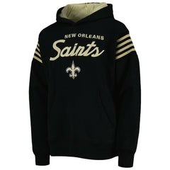 New Orleans Saints Youth The Champ Is Here Pullover Hoodie - Black Hoodies