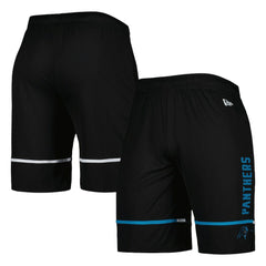 Carolina Panthers New Era Combine Authentic Rusher Training Shorts - Black Shorts