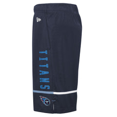 Tennessee Titans New Era Combine Authentic Rusher Training Shorts - Navy Shorts