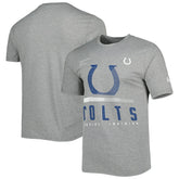 Indianapolis Colts New Era Combine Authentic Red Zone T-Shirt - Heathered Gray T-shirts