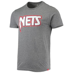 Brooklyn Nets Sportiqe Moments Mixtape Comfy Tri-Blend T-Shirt Heathered Gray