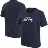 Seattle Seahawks Youth Logo T-Shirt - Navy T-shirts