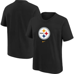 Pittsburgh Steelers Youth Logo T-Shirt - Black T-shirts