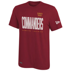 Washington Commanders New Era Combine Authentic Training Huddle Up T-Shirt - Burgundy T-shirts