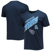 Tennessee Titans Junk Food Slant T-Shirt - Navy T-shirts