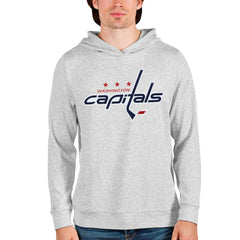Washington Capitals Antigua Absolute Pullover Hoodie - Heathered Gray | US 4550566