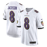 Lamar Jackson Baltimore Ravens Game Jersey - White Jerseys
