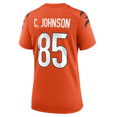 Chad Johnson Cincinnati Bengals Women's Retired Game Jersey - Orange Jerseys