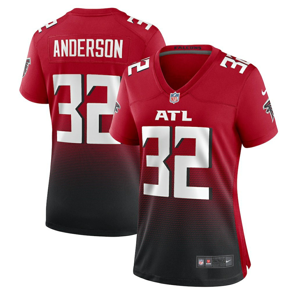 Jamal Anderson Atlanta Falcons Women's Retired Game Jersey - Red Jerseys