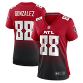 Tony Gonzalez Atlanta Falcons Women's Retired Game Jersey - Red Jerseys