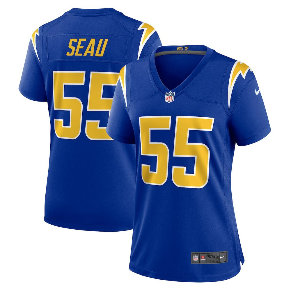 Junior Seau Los Angeles Chargers Women's Retired Game Jersey - Royal Jerseys