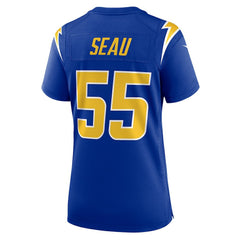 Junior Seau Los Angeles Chargers Women's Retired Game Jersey - Royal Jerseys