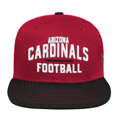 Arizona Cardinals Youth Lock Up Snapback Hat - Cardinal/Black Hats