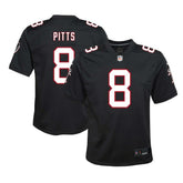 Kyle Pitts Sr. Atlanta Falcons Youth Game Jersey - Black Jerseys