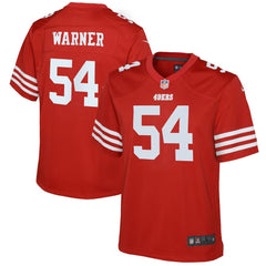 Fred Warner San Francisco 49ers Youth Game Jersey - Scarlet Jerseys