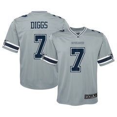 Trevon Diggs Dallas Cowboys Youth Inverted Game Jersey - Silver Jerseys