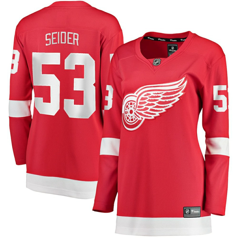 Moritz Seider Detroit Red Wings Fanatics Women's Home Breakaway Player Jersey - Red | US 4564190