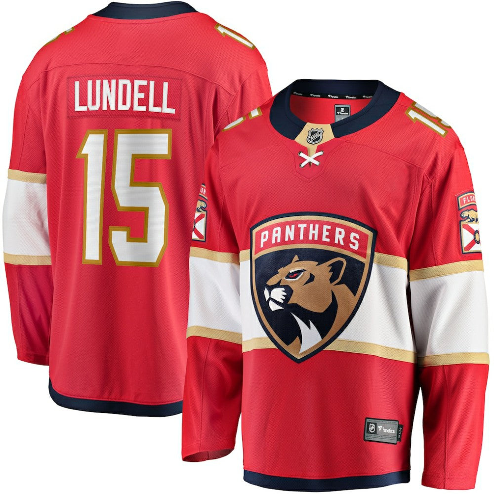 Anton Lundell Florida Panthers Fanatics Home Breakaway Player Jersey - Red | US 4564200