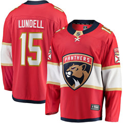 Anton Lundell Florida Panthers Fanatics Home Breakaway Player Jersey - Red | US 4564200