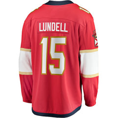 Anton Lundell Florida Panthers Fanatics Home Breakaway Player Jersey - Red | US 4564200