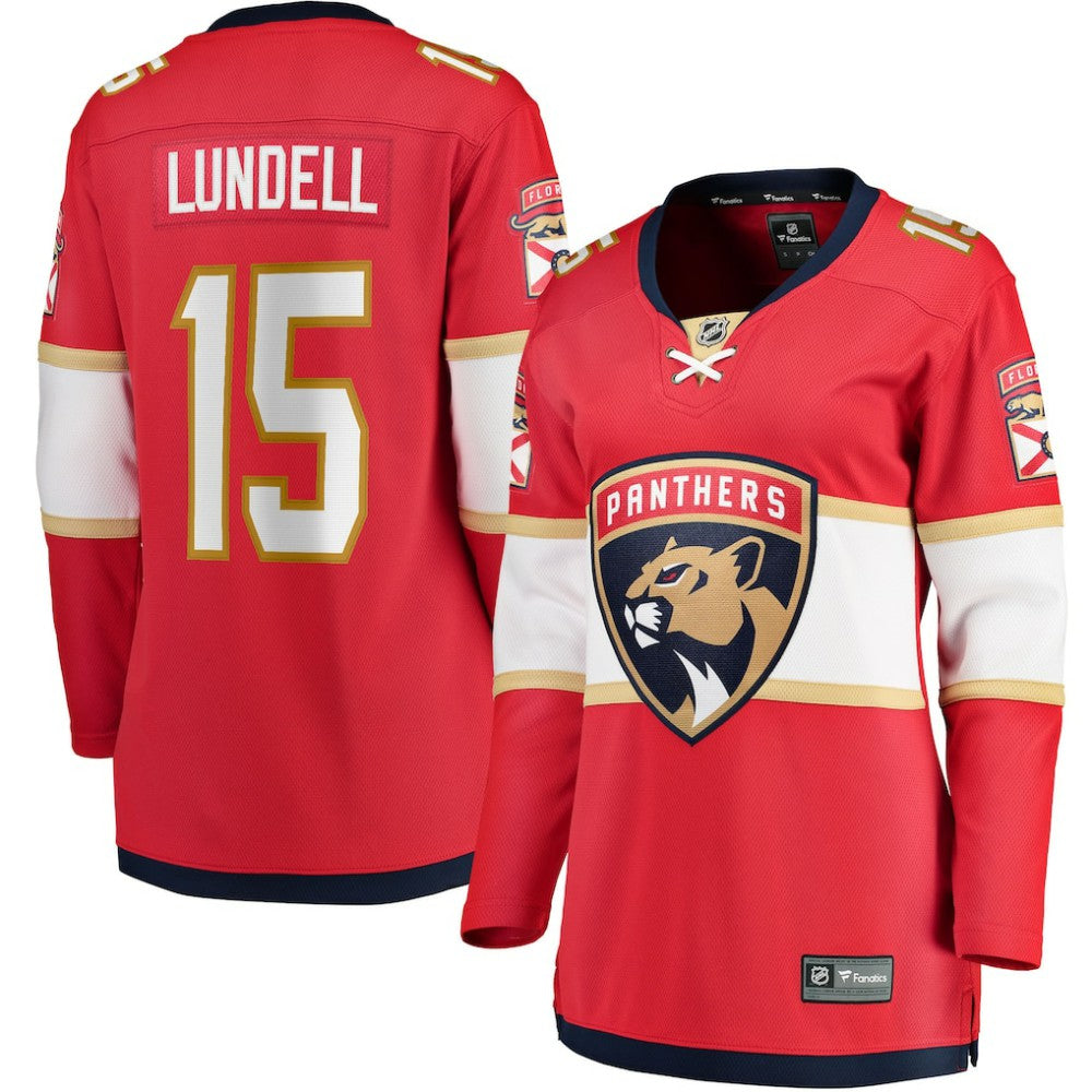 Anton Lundell Florida Panthers Fanatics Women's Home Breakaway Player Jersey - Red | US 4564211