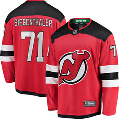 Jonas Siegenthaler New Jersey Devils Fanatics Home Breakaway Player Jersey - Red | US 4564244
