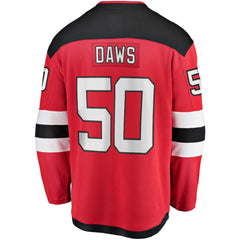 Nico Daws New Jersey Devils Fanatics Home Breakaway Player Jersey - Red | US 4564247