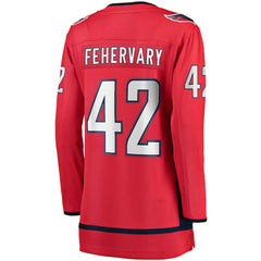 Martin Fehervary Washington Capitals Fanatics Women's Home Breakaway Player Jersey - Red | US 4564276
