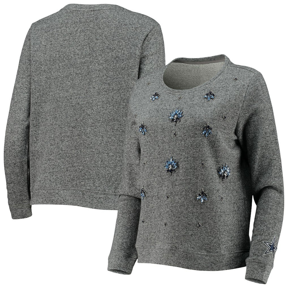 Dallas Cowboys Women's Amal Pullover Sweater - Gray Pullover