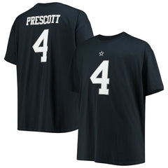 Dak Prescott Dallas Cowboys Big & Tall Player Name & Number T-Shirt - Navy T-shirts