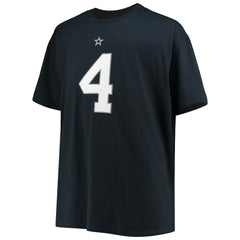 Dak Prescott Dallas Cowboys Big & Tall Player Name & Number T-Shirt - Navy T-shirts
