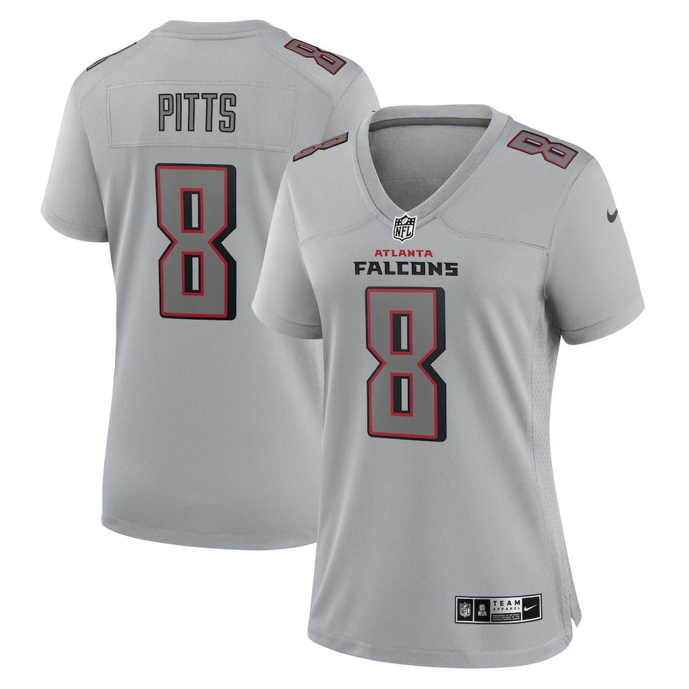 Kyle Pitts Atlanta Falcons Women's Atmosphere Fashion Game Jersey - Gray Jerseys
