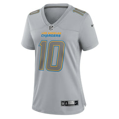 Justin Herbert Los Angeles Chargers Women's Atmosphere Fashion Game Jersey - Gray Jerseys