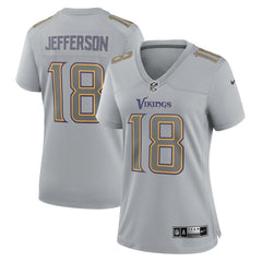 Justin Jefferson Minnesota Vikings Women's Atmosphere Fashion Game Jersey - Gray Jerseys