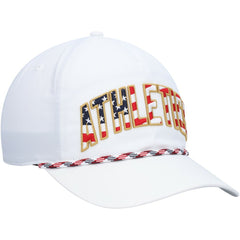 Athletics '47 Flag Flutter Hitch Snapback Hat - White Hats