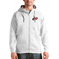 Carolina Hurricanes Antigua Logo Victory Full-Zip Hoodie - White | US 4571735