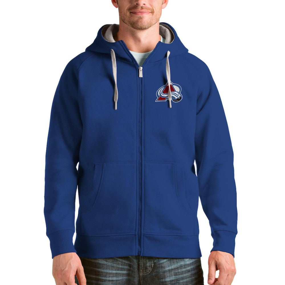 Colorado Avalanche Antigua Logo Victory Full-Zip Hoodie - Royal | US 4571749