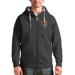 Florida Panthers Antigua Logo Victory Full-Zip Hoodie - Charcoal | US 4571782