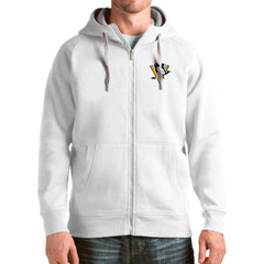 Pittsburgh Penguins Antigua Logo Victory Full-Zip Hoodie - White | US 4571835
