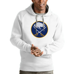 Buffalo Sabres Antigua Logo Victory Pullover Hoodie - White | US 4571931