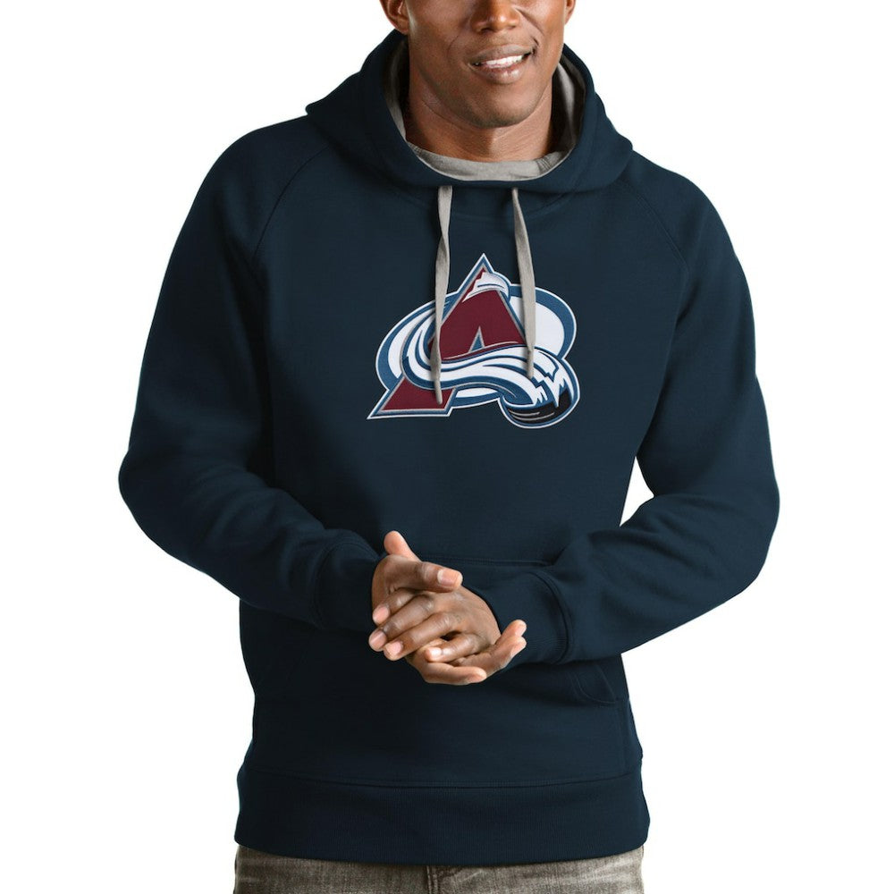 Colorado Avalanche Antigua Logo Victory Pullover Hoodie - Navy | US 4571954