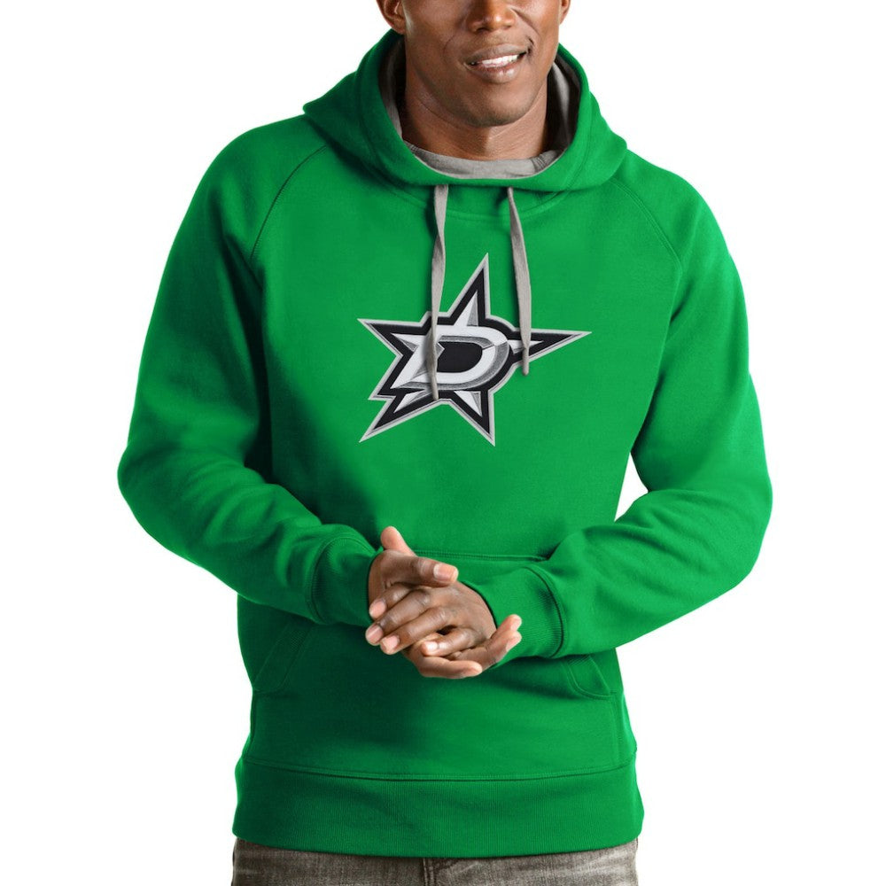Dallas Stars Antigua Logo Victory Pullover Hoodie - Kelly Green | US 4571969