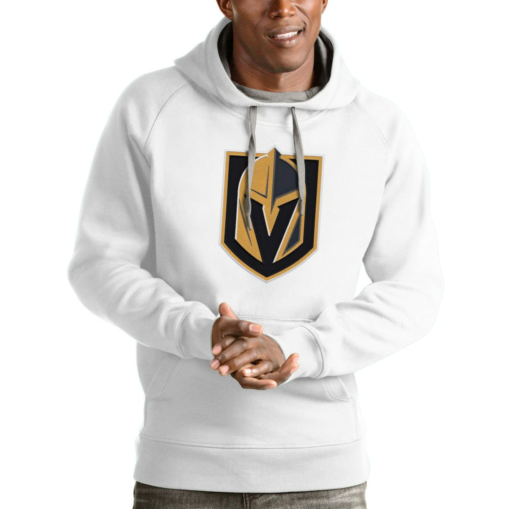 Vegas Golden Knights Antigua Logo Victory Pullover Hoodie - White | US 4572080