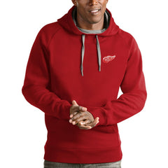 Detroit Red Wings Antigua Team Victory Pullover Hoodie - Red | US 4572176