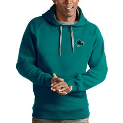 San Jose Sharks Antigua Victory Pullover Hoodie - Teal | US 4572255