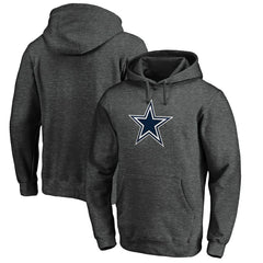 Dallas Cowboys Primary Logo Fitted Pullover Hoodie - Charcoal Hoodies
