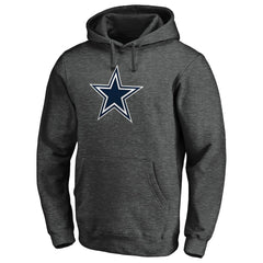 Dallas Cowboys Primary Logo Fitted Pullover Hoodie - Charcoal Hoodies