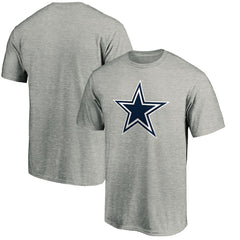 Dallas Cowboys Primary Logo T-Shirt - Heather Gray T-shirts
