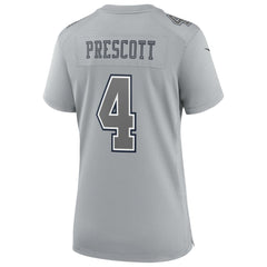 Dak Prescott Dallas Cowboys Women's Atmosphere Fashion Game Jersey - Gray Jerseys