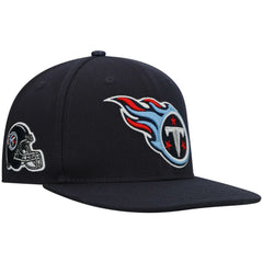 Tennessee Titans Pro Standard Logo II Snapback Hat - Navy Hats
